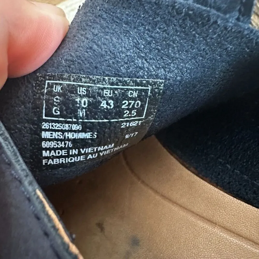 Clarks Clarkdale Derby Dress Shoes‎ Navy Suede Leather Oxford Mens 10